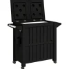 Sale vidaXL 3-in-1 Servierwagen Schwarz Polypropylen Servierwagen