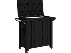 Sale vidaXL 3-in-1 Servierwagen Schwarz Polypropylen Servierwagen