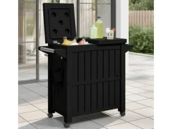Sale vidaXL 3-in-1 Servierwagen Schwarz Polypropylen Servierwagen