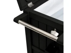 Sale vidaXL 3-in-1 Servierwagen Schwarz Polypropylen Servierwagen