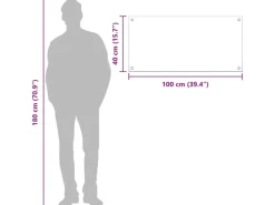 vidaXL Küchenrückwand 100 x 40 x 0,6 cm Gehärtetes Glas 42001247 Küchenrückwände
