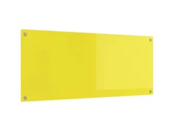 Best vidaXL Küchenrückwand 120 x 50 x 0,6 cm Gehärtetes Glas 42001320 Gelb