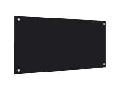 Best vidaXL Küchenrückwand 80x40 cm Hartglas 249484 Schwarz