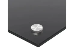 Best vidaXL Küchenrückwand 80x40 cm Hartglas 249484 Schwarz