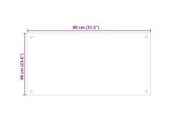 Best vidaXL Küchenrückwand 80x40 cm Hartglas 249484 Schwarz