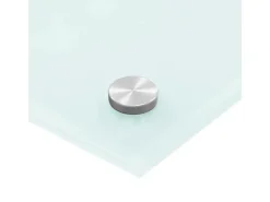 Best vidaXL Küchenrückwand 80x50 cm Hartglas 249455 Weiß