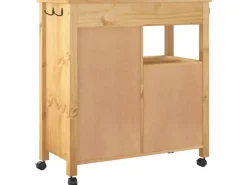 vidaXL Küchenwagen MONZA 84x40x90 cm Massivholz Kiefer Modell 14 Servierwagen