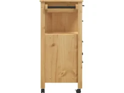 vidaXL Küchenwagen MONZA 84x40x90 cm Massivholz Kiefer Modell 14 Servierwagen