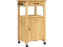 Discount vidaXL Küchenwagen MONZA 48x40x90 cm Massivholz Kiefer Modell 9