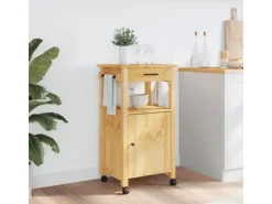 Discount vidaXL Küchenwagen MONZA 48x40x90 cm Massivholz Kiefer Modell 9