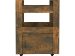 vidaXL Küchenwagen Räuchereiche 60x45x80 cm Holzwerkstoff Servierwagen