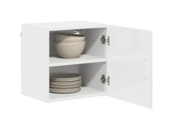 vidaXL Küchenwandschrank mit Regal 40 x 31 x 40 cm Holzwerkstoff 884514 Weiß