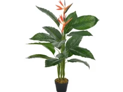 Best vidaXL Künstliche Pflanze Strelitzia mit Topf Rot 100 cm