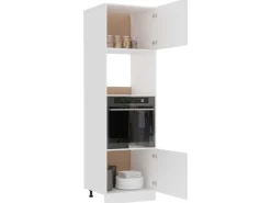 Sale vidaXL Mikrowellenumbauschrank Weiß 60x57x207 cm Holzwerkstoff Vorratsdosen|Küchenregale