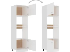 Sale vidaXL Mikrowellenumbauschrank Weiß 60x57x207 cm Holzwerkstoff Vorratsdosen|Küchenregale