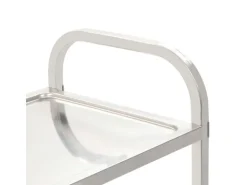 Servierwagen<vidaXL 3-Stufiger Servierwagen 96,5 x 55 x 90 cm Edelstahl