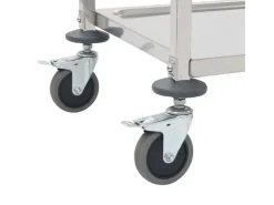 Servierwagen<vidaXL 3-Stufiger Servierwagen 96,5 x 55 x 90 cm Edelstahl