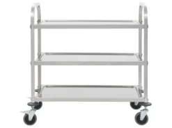 Sale vidaXL 3-Stufiger Servierwagen 95x45x83,5 cm Edelstahl