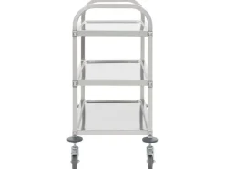 Sale vidaXL 3-Stufiger Servierwagen 95x45x83,5 cm Edelstahl