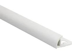 Sale Viertelkreis-Abschlussprofil PVC matt Weiß 10 mm x 2,5 m Küchenrückwände