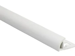 Clearance Viertelkreis-Abschlussprofil PVC matt Weiß 10 mm x 1 m Küchenrückwände