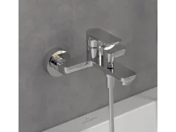 Villeroy & Boch Einhebelmischer<Einhebel-Badewannenarmatur O.novo in Chrom