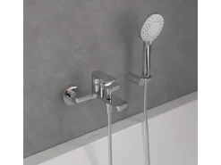 Villeroy & Boch Einhebelmischer<Einhebel-Badewannenarmatur O.novo in Chrom