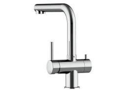 Best VIZIO NIEDERDRUCK 3 Wege Wasserhahn Küchenarmatur Edelstahl Massiv 360° Schwenkbarem L Auslauf Hochglanz Poliert Ersatzteile Küchenarmatur|Einhebelmischer