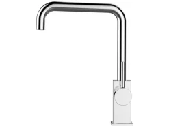 VIZIO Wasserhahn Küchenarmatur BOD mit 360° Schwenkbarem L Auslauf Verchromt Einhebelmischer