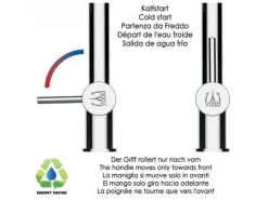 VIZIO Wasserhahn Vorfenster Küchenarmatur Umklappbar 6 CM mit 360° Schwenkbarem Auslauf Abnehmbare 2 Strahl Handbrause Schwarz Matt   Gelb
