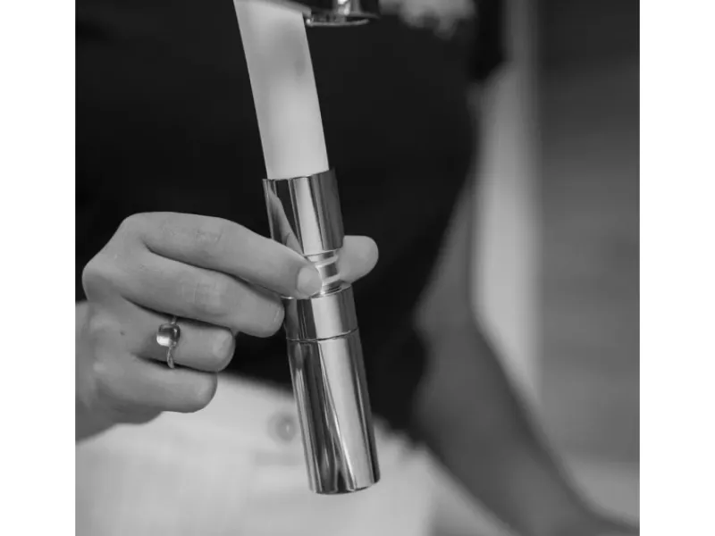 Best VIZIO 3 Wege Wasserhahn Küchenarmatur BOD mit 360° Schwenkbarem Auslauf Abnehmbare 2 Strahl Handbrause Verchromt Grau Ersatzteile Küchenarmatur