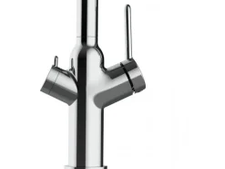 Best VIZIO 3 Wege Wasserhahn Küchenarmatur BOD mit 360° Schwenkbarem Auslauf Abnehmbare 2 Strahl Handbrause Verchromt Grau Ersatzteile Küchenarmatur