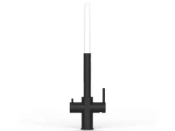 Best VIZIO 5 Wege Wasserhahn Küchenarmatur Edelstahl Massiv mit 360° Schwenkbarem Auslauf Abnehmbare 2 Strahl Handbrause PVD Schwarz Matt   Weiß