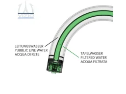 VIZIO 5 Wege Wasserhahn Küchenarmatur Edelstahl Massiv mit 360° Schwenkbarem U Auslauf Hochglanz Poliert Einhebelmischer