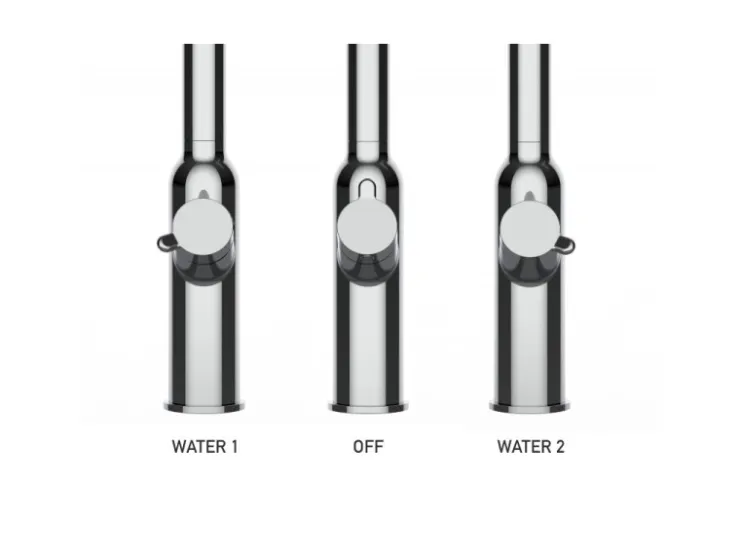 Zubehör Für Küchenarmatur|Ersatzteile Küchenarmatur<VIZIO 4 Wege Wasserhahn Küchenarmatur FC mit 360° Schwenkbarem L Auslauf Schwarz Matt