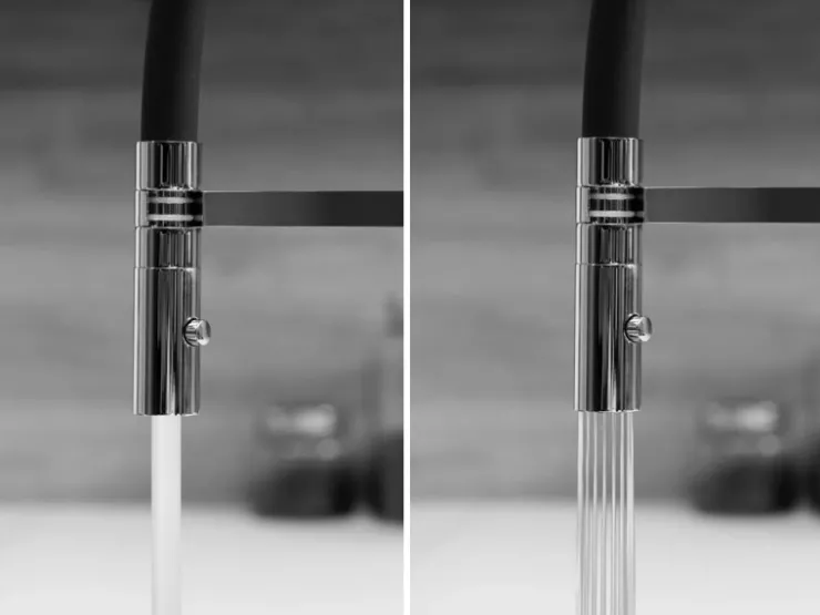 Zubehör Für Küchenarmatur|Ersatzteile Küchenarmatur<VIZIO 5 Wege Wasserhahn Küchenarmatur Edelstahl Massiv mit 360° Schwenkbarem Auslauf Abnehmbare 2 Strahl Handbrause Hochglanz Weiß