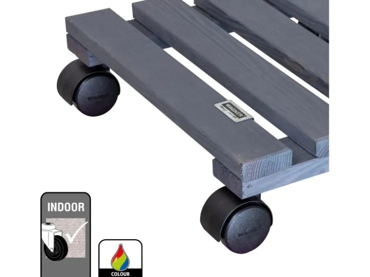 Discount Wagner design yourself Wagner Multi Roller Nature Tragkraft 100 kg 290 mm x 290 mm Anthrazit FSC®