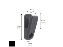 Online Wagner Wandhaken Hooks4home Klammer 85 mm x 35 mm x 40 mm Schwarz Küchen-Ordnungssysteme