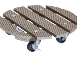 Discount Wagner WPC Pflanzenroller GH 0536 Ø 29 cm Taupe FSC® Töpfe