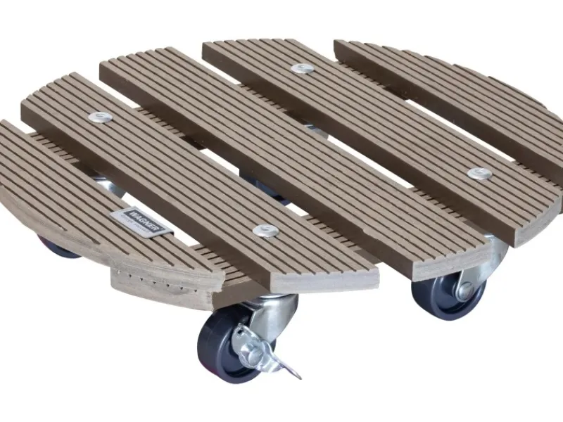 Discount Wagner WPC Pflanzenroller GH 0536 Ø 29 cm Taupe FSC® Töpfe