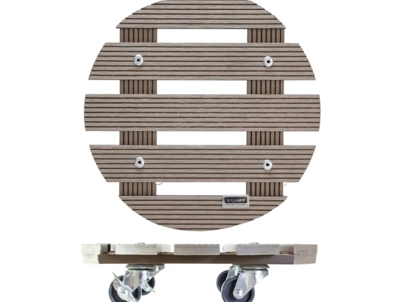 Discount Wagner WPC Pflanzenroller GH 0536 Ø 29 cm Taupe FSC® Töpfe