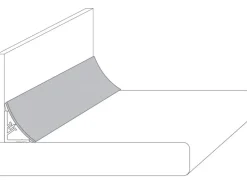 Wandabschlussleiste Plus 300 cm x 3 cm Copperfield (BN441 SI)