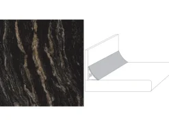 Wandabschlussleiste System Plus 300 cm x 3 cm Marmor St. Laurent (C172 SI)