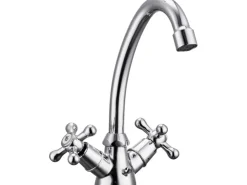 Zweigriffarmatur<Waschtischarmatur Taruma Chrom
