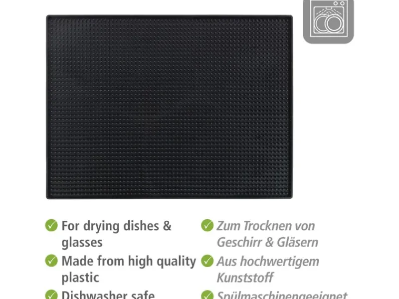 Best Abtropfmatte Maxi 40 cm x 30 cm Black Outdoor Kitchen Schwarz Schneidebretter