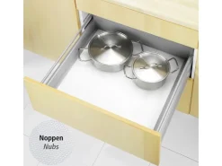 Wenko Küchenhelfer<Anti-Rutsch-Matte Noppen Zuschneidbar 150 cm x 50 cm Weiß