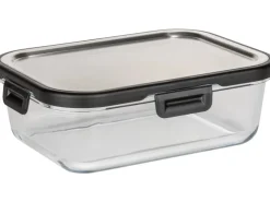 Wenko Vorratsdosen|Vorratsbehälter<Glas Frischhaltedose Steel Black Outdoor Kitchen 1 l
