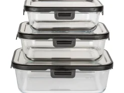 Wenko Vorratsdosen|Vorratsbehälter<Glas Frischhaltedose Steel Black Outdoor Kitchen 1 l