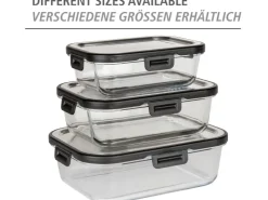 Wenko Vorratsdosen|Vorratsbehälter<Glas Frischhaltedose Steel Black Outdoor Kitchen 1 l