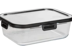 Wenko Vorratsdosen|Vorratsbehälter<Glas Frischhaltedose Steel Black Outdoor Kitchen 1,5 l